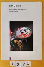 BMW M MOTORSPORT / INDIVIDUAL Prospectus 16 pages Fr 1994?