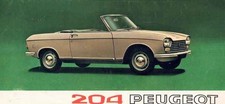 Catalogue brochure Peugeot 204
