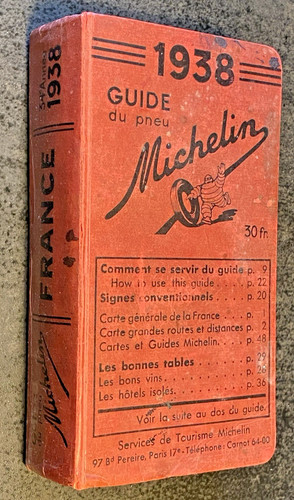 Guide michelin rouge - guide, 1938