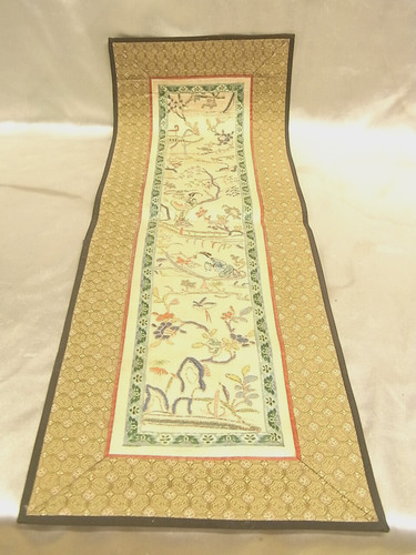 Ancienne broderie personnages - broderie,