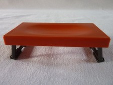 PLAYMOBIL  LIT DE CAMP ORANGE MEUBLE MOBILIER CAMPING  COUCHETTE ACCESSOIRE