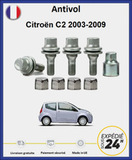 Ecrous antivol de roues Citroën C2 2003-2009