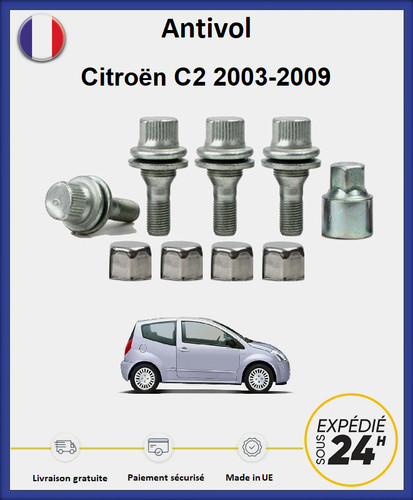 Ecrous antivol roues - ecrous,