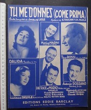 partition Tu me donnes Come