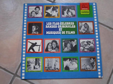 Disque vinyl 33 tours LES PLUS CELEBRES BANDES ORIGINALES ET MUSIQUE DE FILMS.