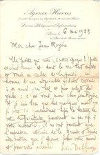 LETTRE AUTOGRAPHE DE LEON