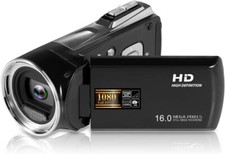 LUCKYCAM Camera Camcorder Digital Video Camera HD 1080P 16MP 2.7 TFT LCD Screen 