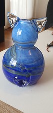 Vase en forme de Chat en verre de Murano en Parfait état 17 cm