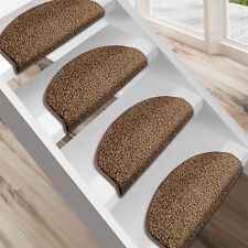 Barcelone Tapis de Marche / pour Escalier D'Escalier en Marron Clair Fabriqué