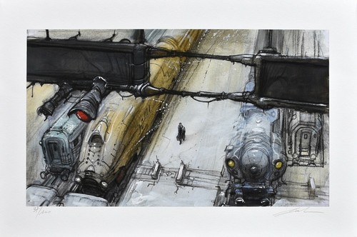 Enki bilal estampe pigmentaire - enki,