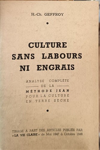 Culture sans labours - , ni