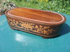 ANCIEN SOCLE BOIS MARQUETERIE
