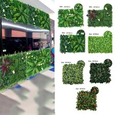 Décoration murale facile à entretenir avec plante d'herbe verte artificielle