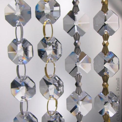 33cm cristal chaîne 16x - 33cm,