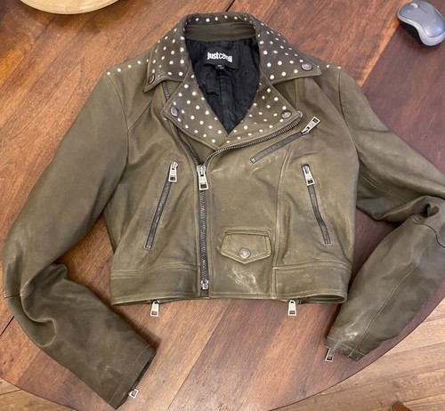 Veste cuir fermeture - cuir, à