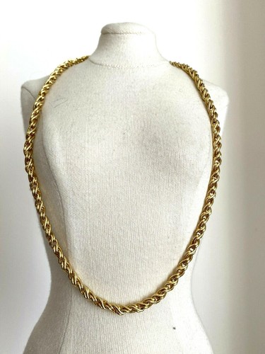 Collier vintage chic doré - vintage,