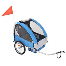 Remorque de Vélo Chariot Poussette Bicyclette Transport Enfants Extérieur vidaXL