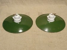 2 anciens abat jour en tôle