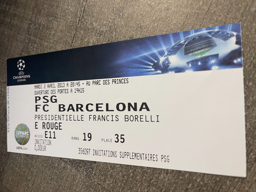 Ticket psg v fc barcelona - v,