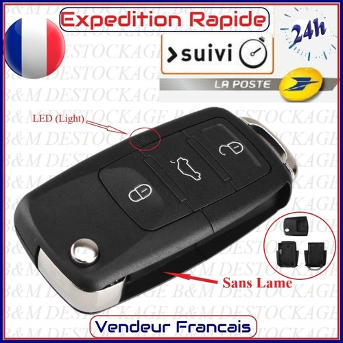 Coque clé volkswagen - coque, bouton