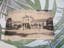 Cpa Ancienne Thonon Les Bains Etablissement Thermal Personne Prenant La Pose