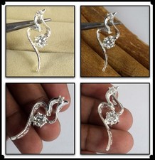 Pendentif Certifié En Diamant Solitaire 1,06 Carat Rond Brillant Voir VDO