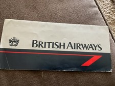 BRITISH AIRWAYS: POCHETTE BILLET AVION VINTAGE, POUR COLLECTIONNEURS