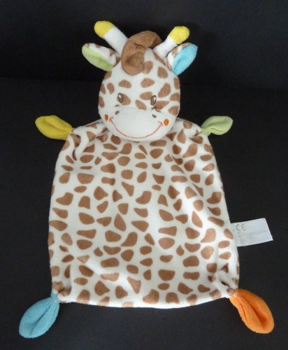 Doudou plat nicotoy girafe - doudou,