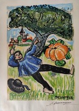 Lithographie originale signée et Contresignée François Desnoyer 1961