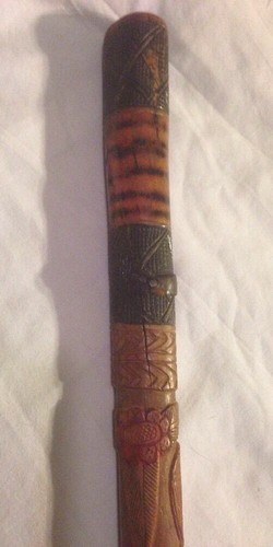 Cane folk art - cane, carving