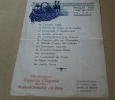  Menu 3 AVRIL 1938 HOTEL DE