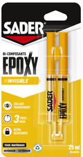 COLLE EPOXY SADER invisible transparent PRISE RAPIDE 90 S VERRE BIJOU CRISTAL