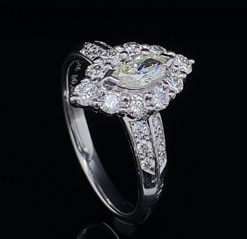 Bague diamant navette - diamant, 1