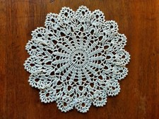 Napperon Ancien  Crochet Beige