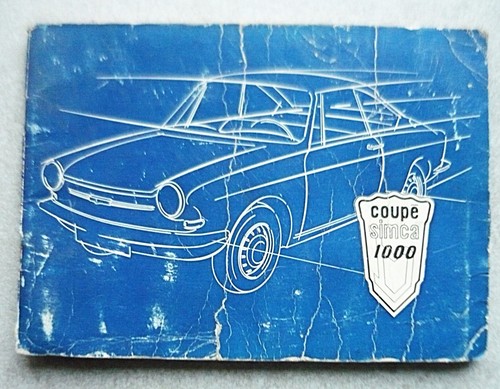 Ancienne notice entretien - ancienne, d'