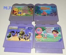 Lot De 4 Jeux Vtech Pour VSmile - Shrek/Dora/Nemo/Winnie L'Ourson - Bon État 