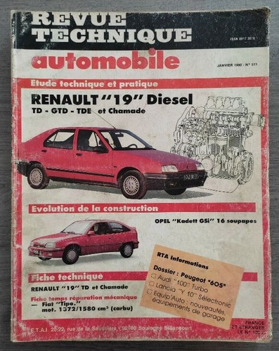 Revue technique automobile rta - revue,
