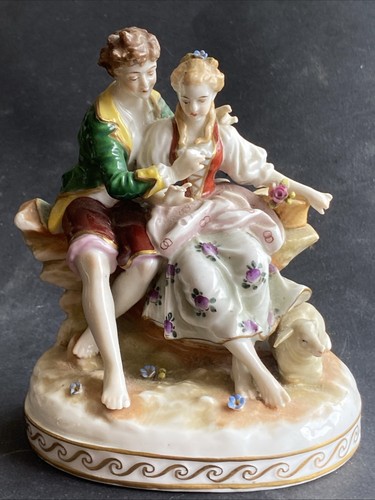 Couple berger porcelaine - couple, en