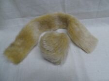 TOQUE ET ECHARPE FOURRURE TENUE ELEGANCE 1980 POUR POUPEE MANNEQUIN CATHIE BELLA