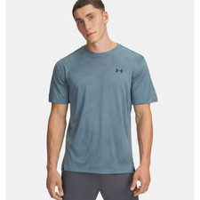 Under Armour UA Tech Vent Jacquard Tee Maglia a manica corta da uomo Jasper Blue
