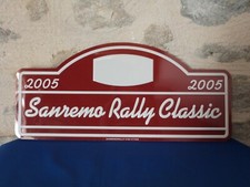 Plaque de rallye "RALLYE SAN