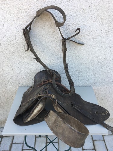 Ancienne selle cheval - cheval, avec