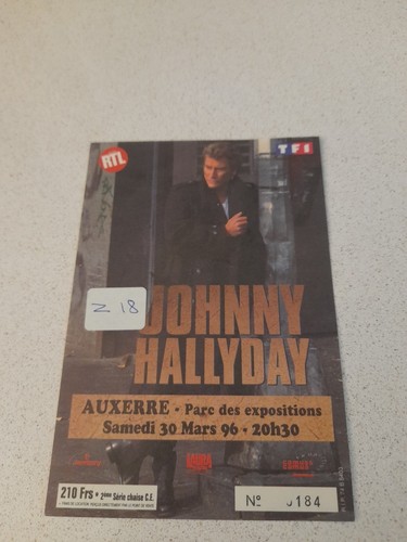 Ticket billet place concert - billet,