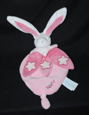 🐰 Doudou lapin plat rose