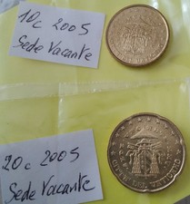 Vatican 10c et 20c Sede Vacante 2005  