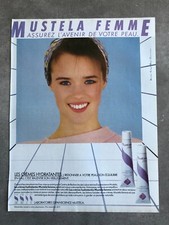 Publicité de Presse 1984 Crèmes Hydratantes MUSTELA Femme