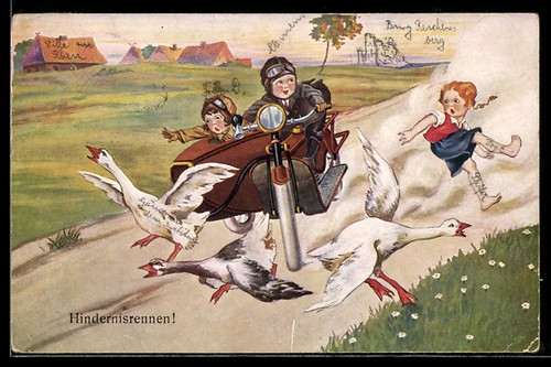 Carte postale enfants avec