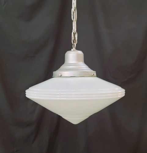 Vintage art deco pendant light - art,