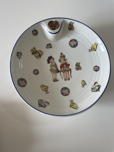 Assiette bouillie ancienne - assiette, à