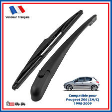 Balais + Bras Essuie Glace Arrière pour Peugeot 206 (2A/C) 1998 à 2009 - 6429R2